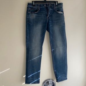 American Eagle Men's 31x30 Slim Straight Jeans Blue 360 Extreme Flex Stretch